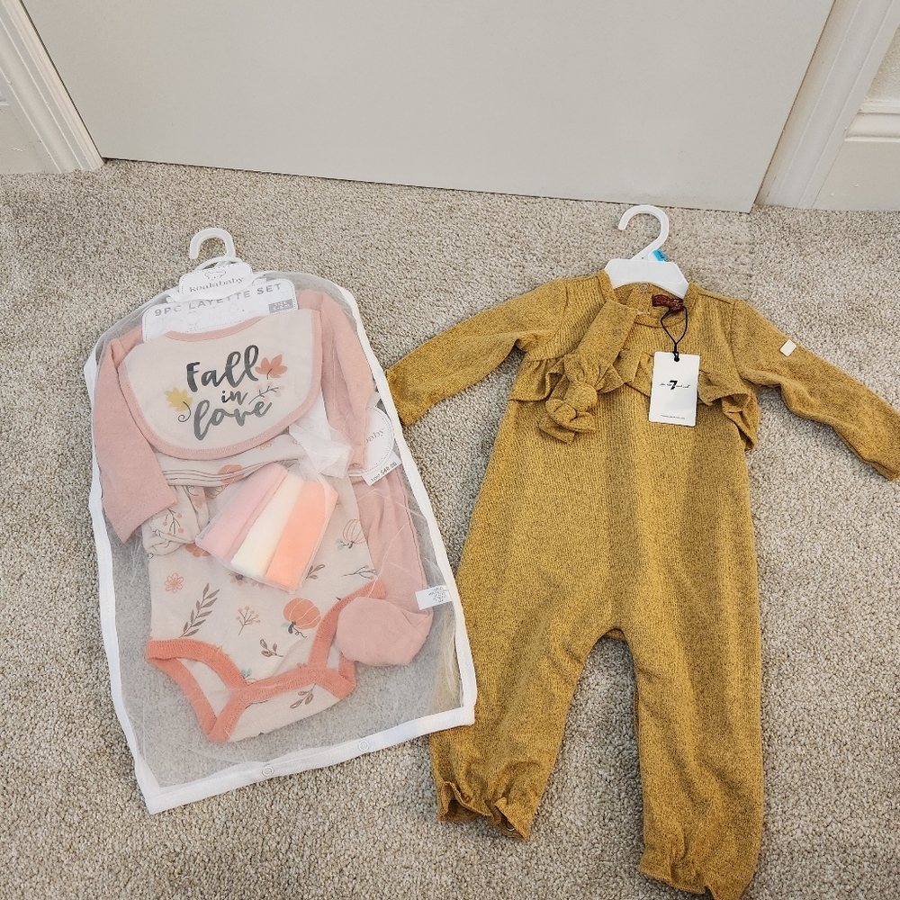 New with tags! Baby Girl's Fall Outfits Bundle size 3-6M